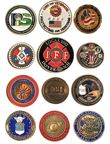 Union Made Lapel Pins Examples